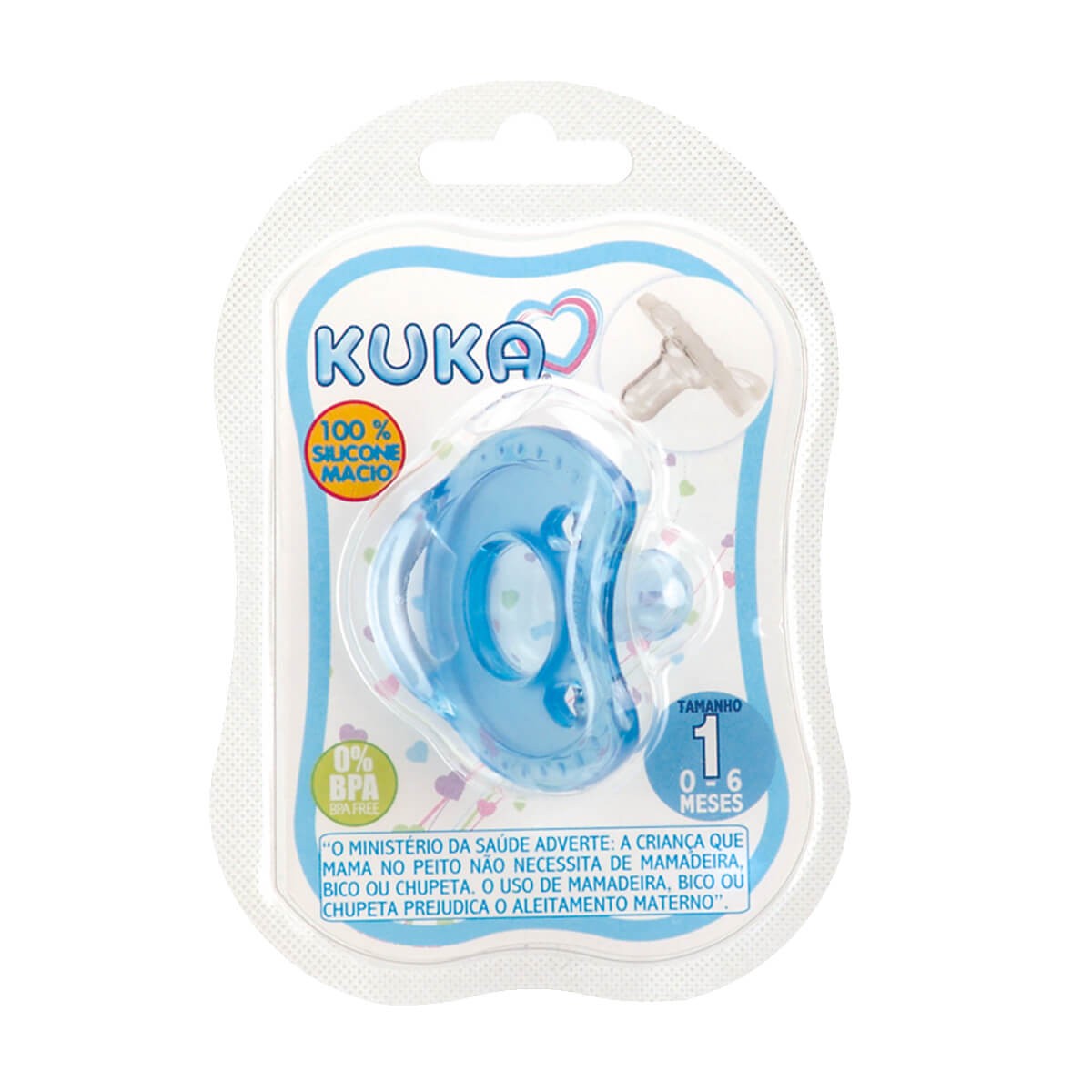 Chupeta Kuka Soft Comfort Rn Azul N.01