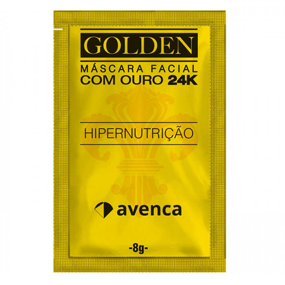 Máscara Facial Avenca Golden 24K Hipernutrição 8g