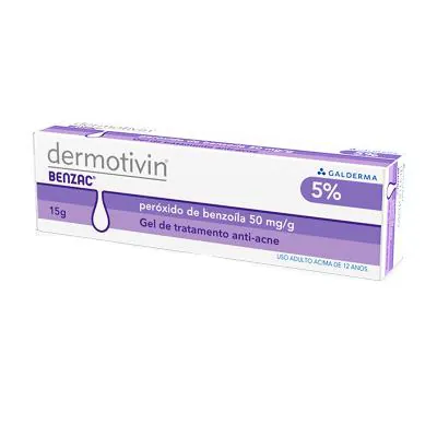 Gel Dermotivin Benzac Peróxido de Benzoíla Antiacne 15g