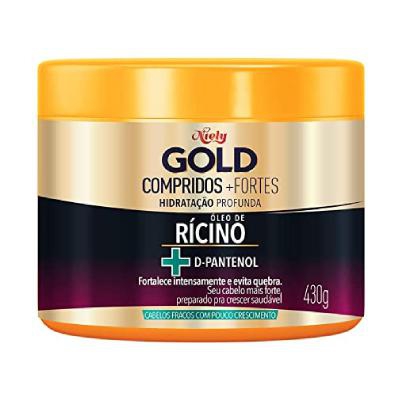 Máscara Hidratação Profunda Compridos + Fortes 430g - Niely Gold