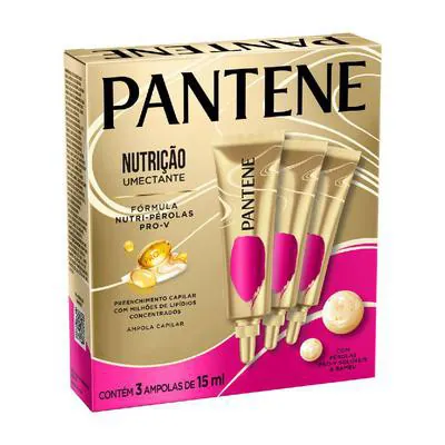 Ampola Pantene Nutrição Umectante 15ml 3 Unidades