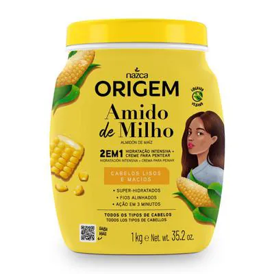 Creme de Hidratação Origem Amido de Milho e Coco 1Kg