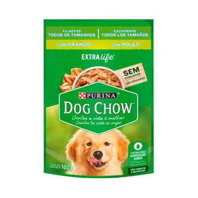 Ração Úmida Dog Chow Sabor Frango para Cães Filhotes 100g