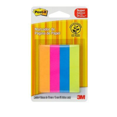 Marcador Paginas Post It Adesivo Papel 180 Folhas