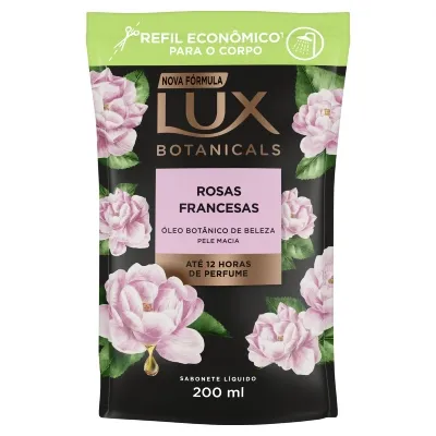 Sabonete Líquido Lux Botanicals Rosas Francesas Refil 200ml