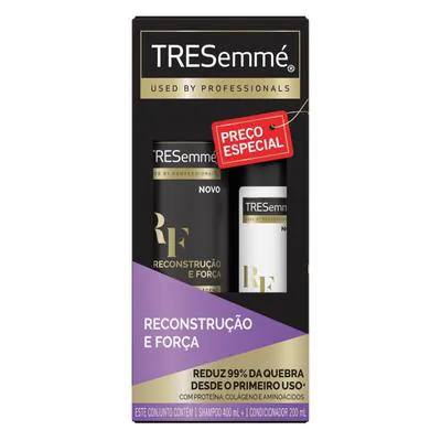 Kit Tresemmé Reconstrução e Força Shampoo 400ml + Condicionador 200ml