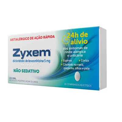 Zyxem 5mg Com 10 Comprimidos