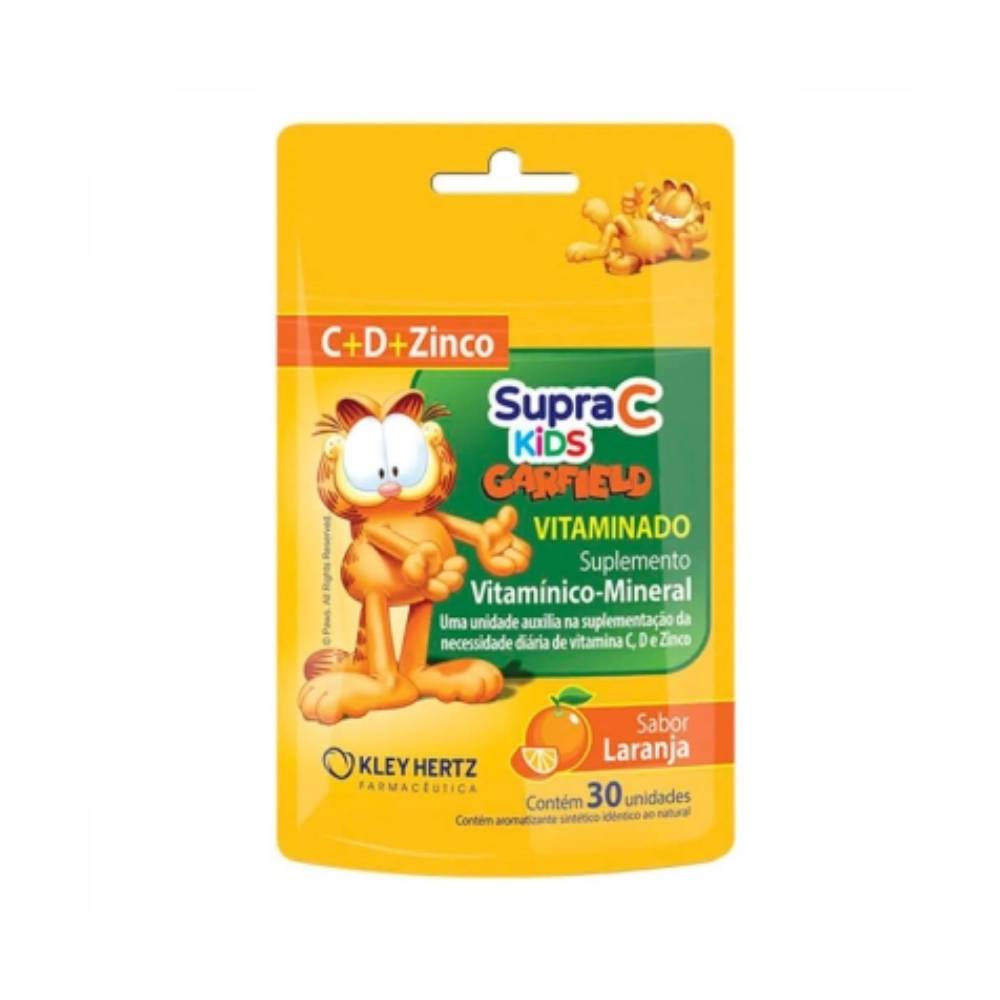 Supra C Kids Vitaminado Laranja 30 Unidades