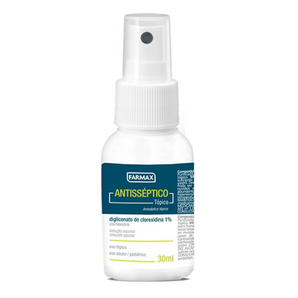 Antisséptico de Clorexidina 1% Farmax Spray 30ml