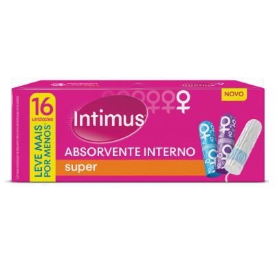 Absorvente Interno Intimus Super 16 Unidades