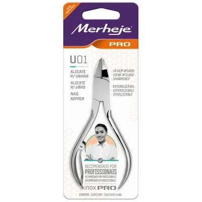 Alicate Para Cutícula Merheje Inox Pro 225 preço