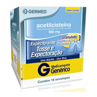 Acetilcisteína Germed 600mg 16 Envelopes 5g
