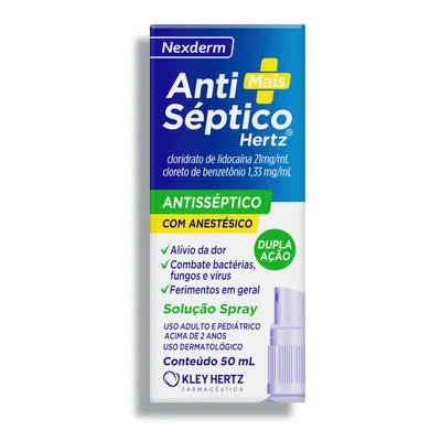 Antisséptico Hertz 21mg Spray 50g