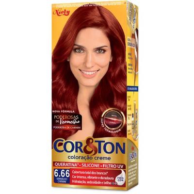 Tintura Cor&Ton Creme N.6.66 Louro Escova Vermelho