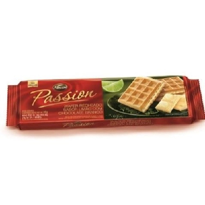 Biscoito Wafer Passion Mini Limão 80g