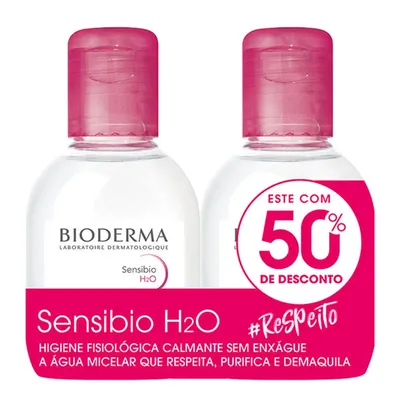 Kit Água Micelar Dermatólogica Bioderma Sensibio H2O Com 2 Unidades preço