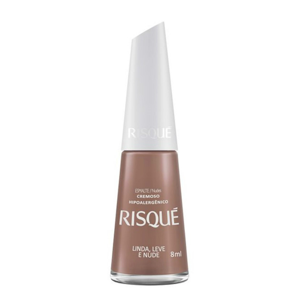 Esmalte Risqué Cremoso Linda Leve e Nude 8ml