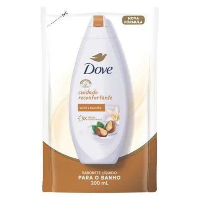 Sabonete Líquido Dove Refil Delicious Care Karité e Baunilha 200ml