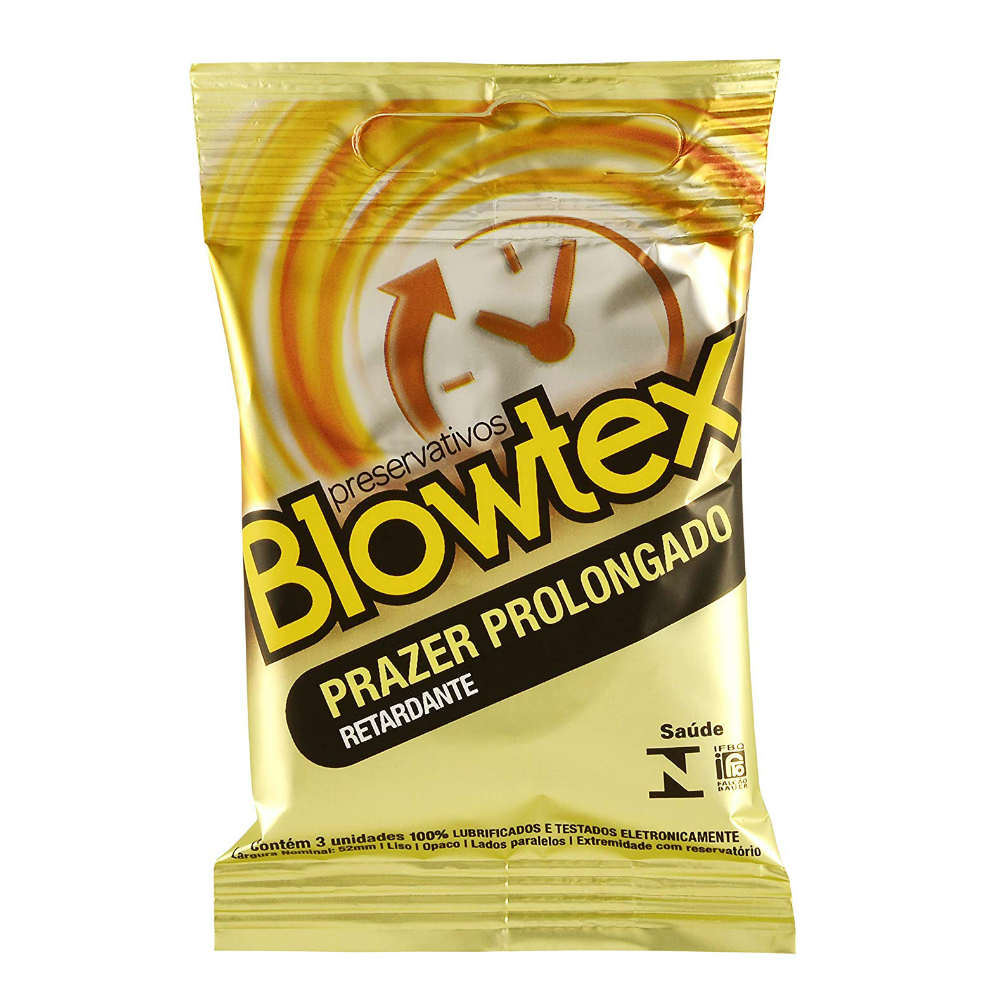 Preservativo Blowtex Prazer Prolongado 3 Unidades