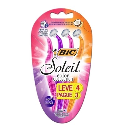 Aparelho de Depilação Bic Soleil Color Leve 4 Pague 3