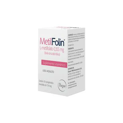 Metilfolin 30 Comprimidos