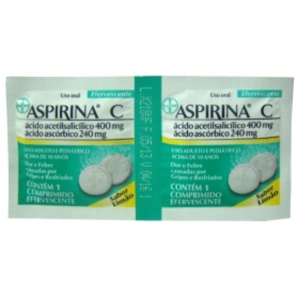 Aspirina C 2 Comprimidos Efervescentes Limão