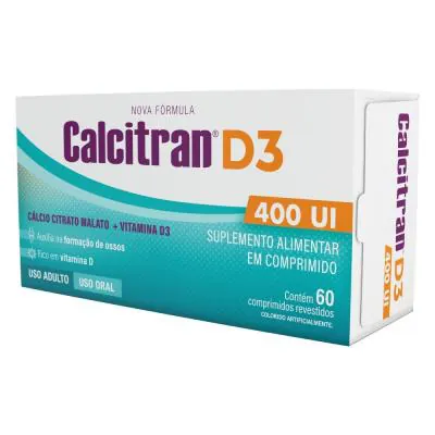 Calcitran D3 600mg 60 Comprimidos
