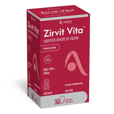 Suplemento Vitamínico Mineral Zirvit Vita 30 Cápsulas preço