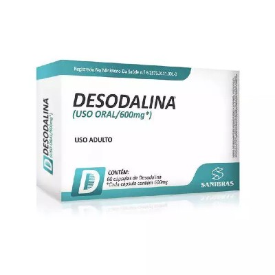 Desodalina 600mg 60 Cápsulas