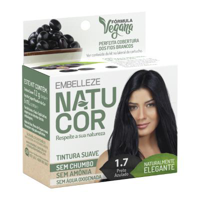 Tintura Natucor Jamelão Preto Azulado N.1.7