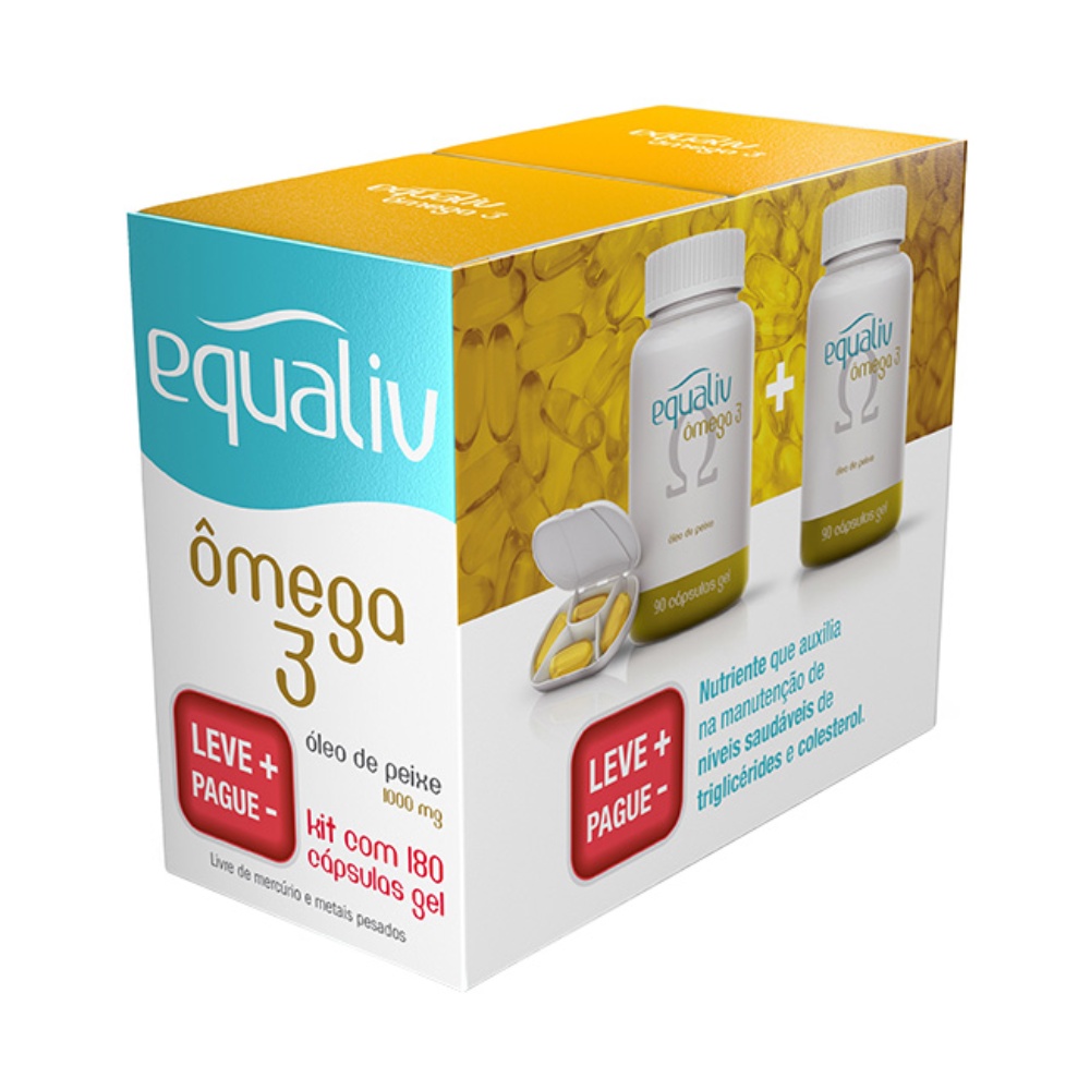 Kit Equaliv Ômega 3 180 Cápsulas