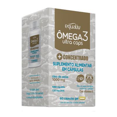 Equaliv Ômega 3 Ultra Caps Concentrado 1000mg 60 Cápsulas