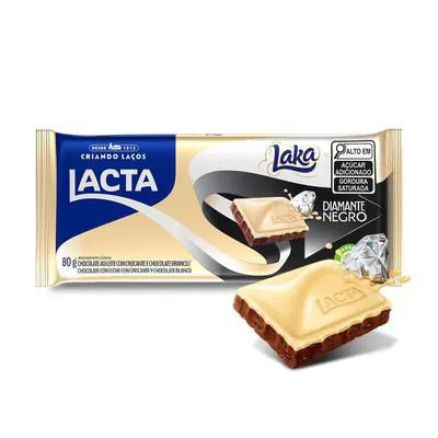 Chocolate Lacta Laka Diamante Negro 80g