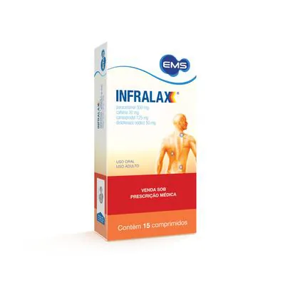 Infralax 30mg + 125mg + 50mg + 300mg 15 Comprimidos