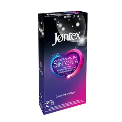 Preservativo Jontex Orgasmo em Sintonia 4 Unidades