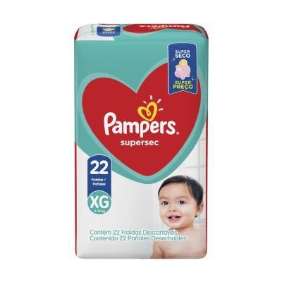 Fralda Pampers Supersec XG 22 Unidades