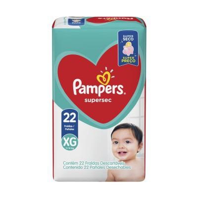 Fralda Pampers Supersec Pacotão XG 22 Unidades