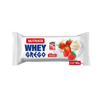 Barra Nutrata Whey Grego Morango com Chantily 40Gr