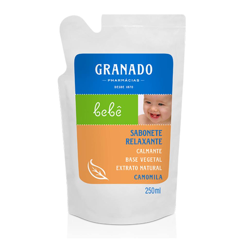 Sabonete Líquido Granado Bebê Refil Camomila 250ml