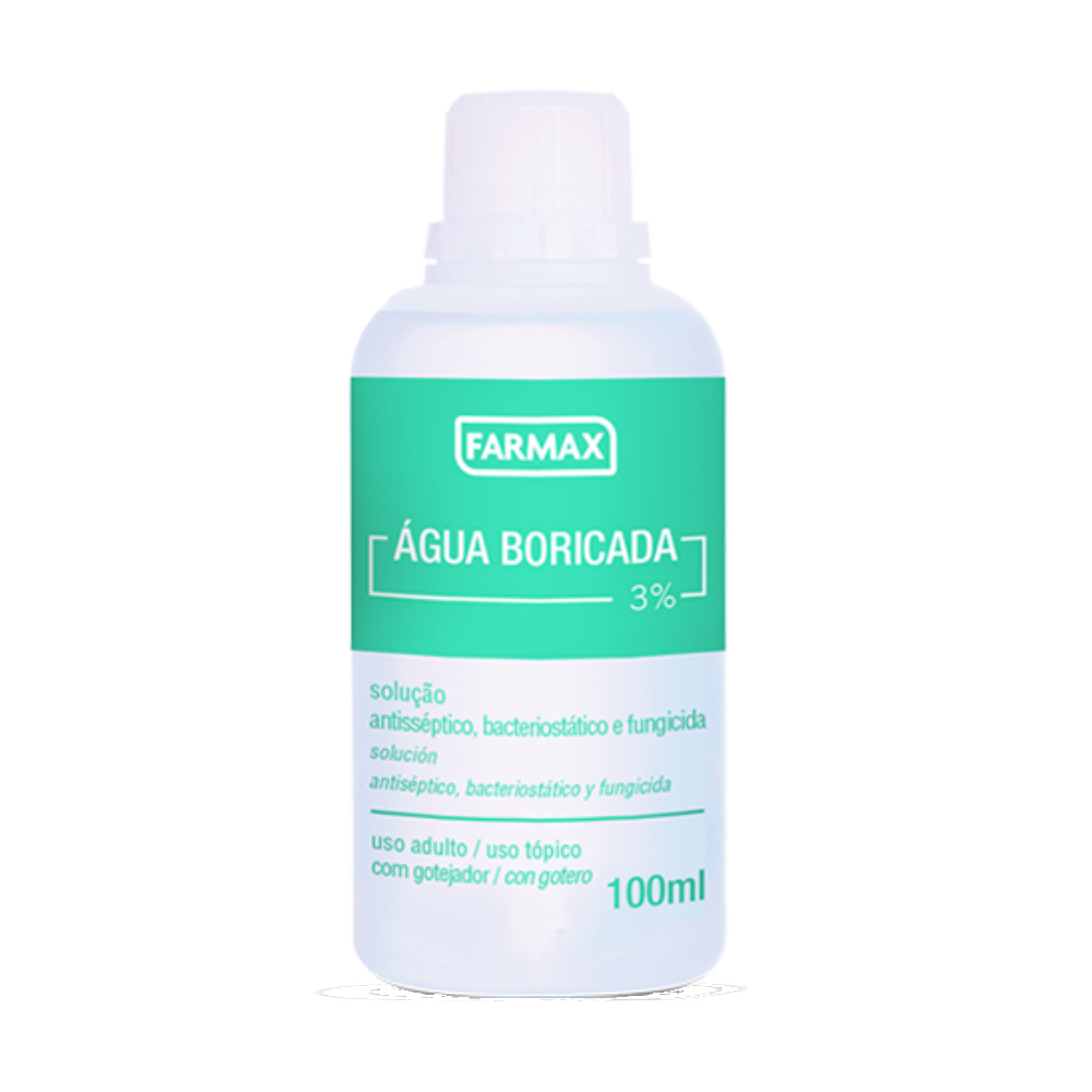 Água Boricada Farmax 3% 100ml