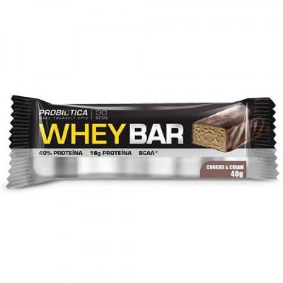 Barra de Proteina Probiótica Whey Bar Low Carb Cookies 40g