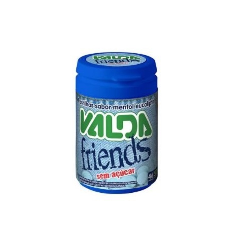 Pastilhas Valda Friends Mentol Eucaliptos Pote 50g