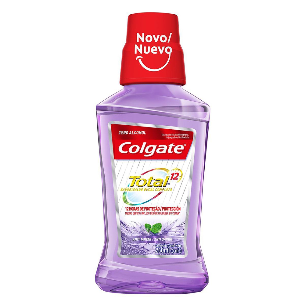 Enxaguante Bucal Antisséptico Colgate Total 12 Anti-Tártaro 250Ml