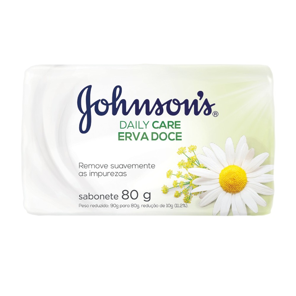 Sabonete Johnsons Daily Care Erva Doce 80g