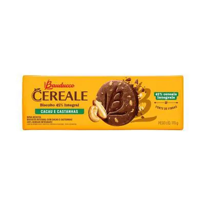 Biscoito Bauducco Cereale Cacau e Castanhas 170g