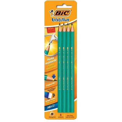 Lapis Bic Evolution Com 4 Unidades