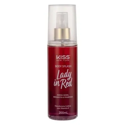 Body Splash Kiss Ny Lady In Red 200Ml preço
