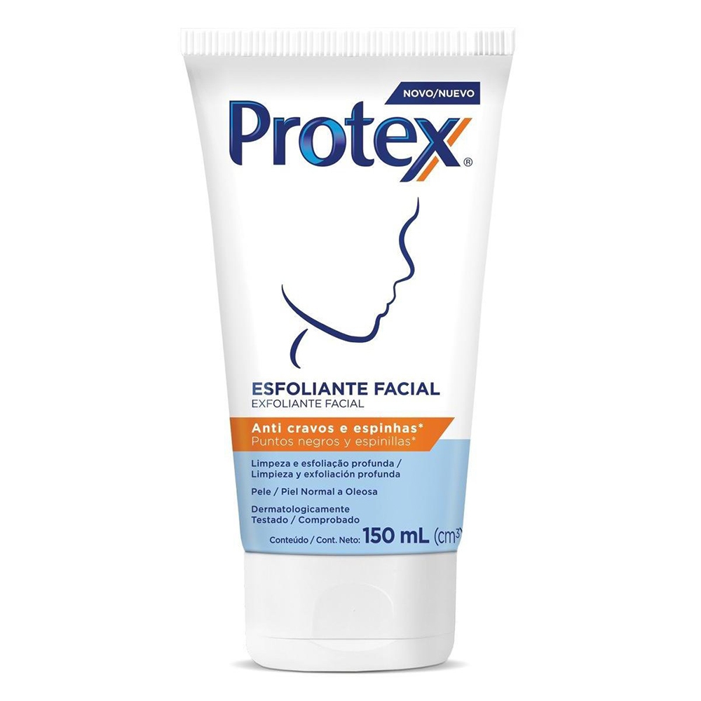 Sabonete Liquido Facial Esfoliante Protex Anti Cravos e Espinhas 150ml