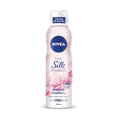 Sabonete Nivea Mousse Silk Raspberry 200ml