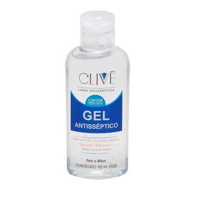 Álcool Gel Antisséptico Clive 60ml